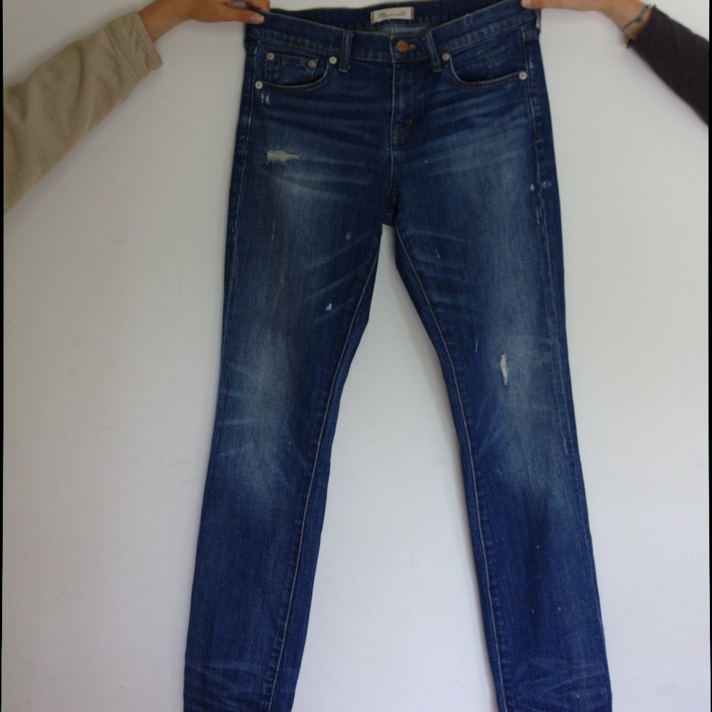 madewell paint splatter slim boyjean